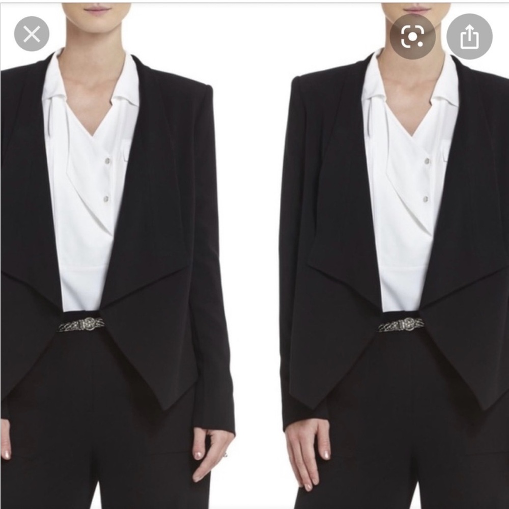 BCBGMaxAzria Black Blazer Professional Tailored Fit